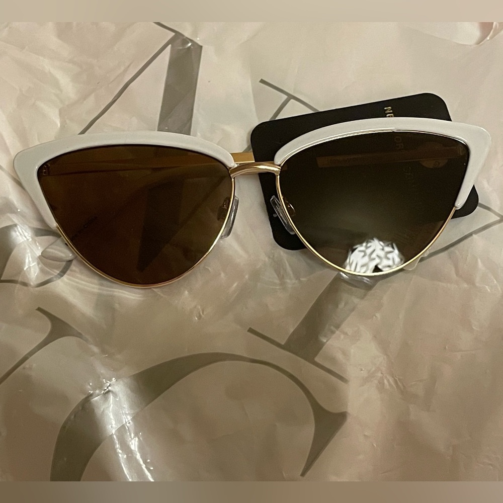 NY&Co White Cat Eye Sunglasses